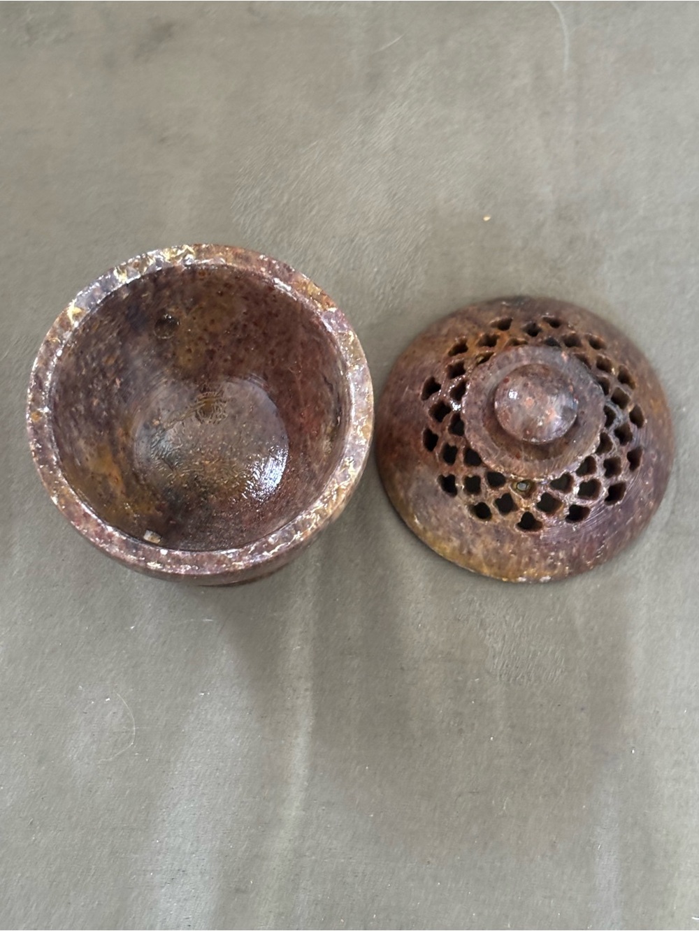 Boho Spiritual Cleansing Kit Soapstone Dome Burner + Sandalwood Incense Gift Set - Picture 6 of 16